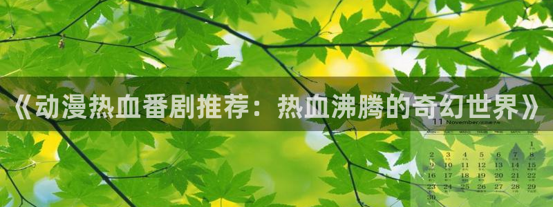 里番动漫正版网：《动漫热血番剧推荐：热血沸腾的奇幻世界》
